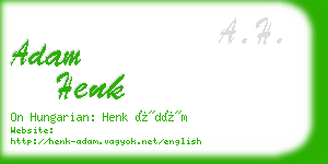 adam henk business card